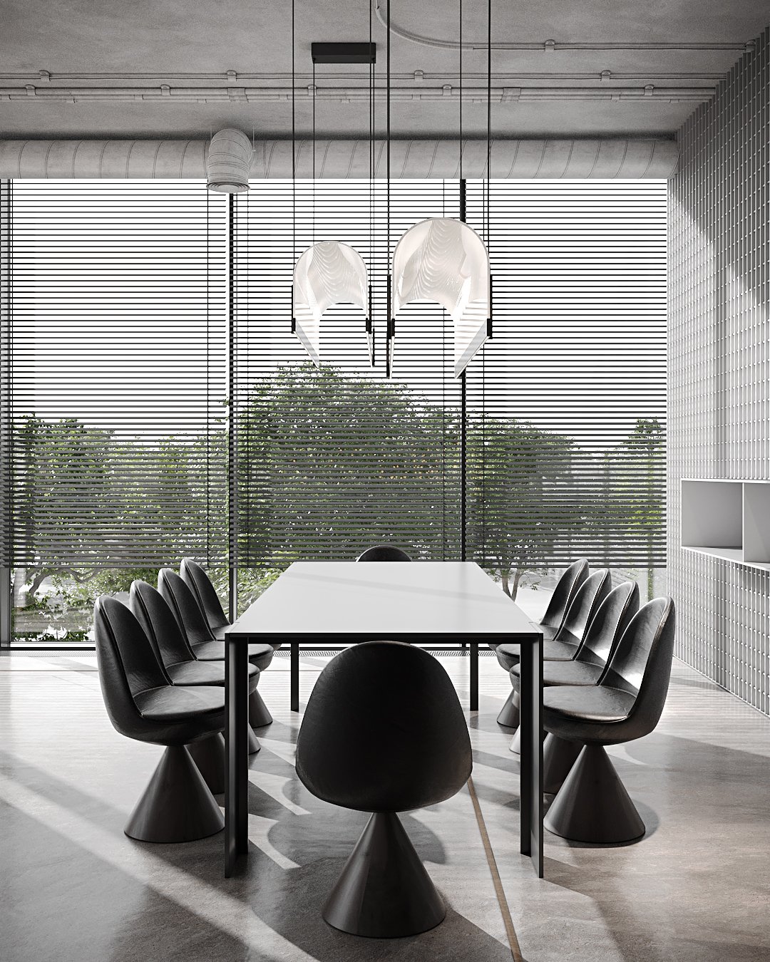 极简自然风办公室设计-11