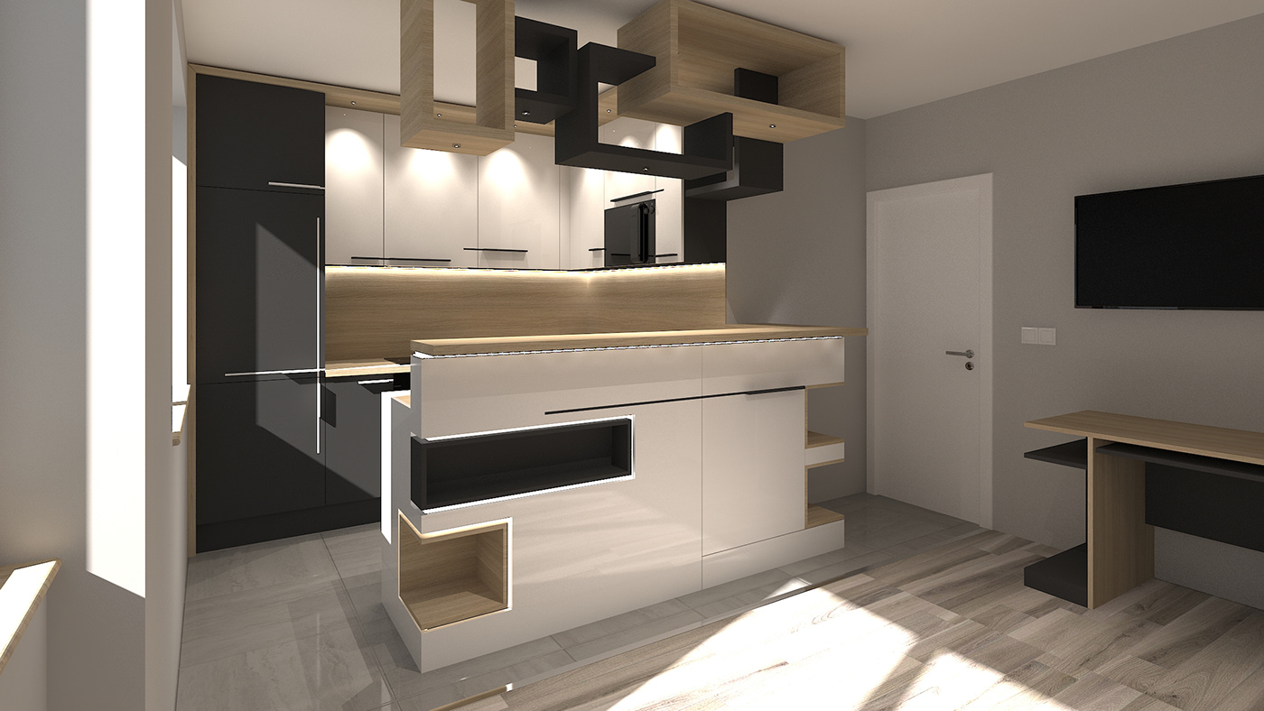 Small kitchen project for a young family.-0