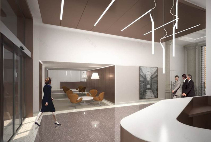 米兰历史建筑翻新变身现代办公空间-4