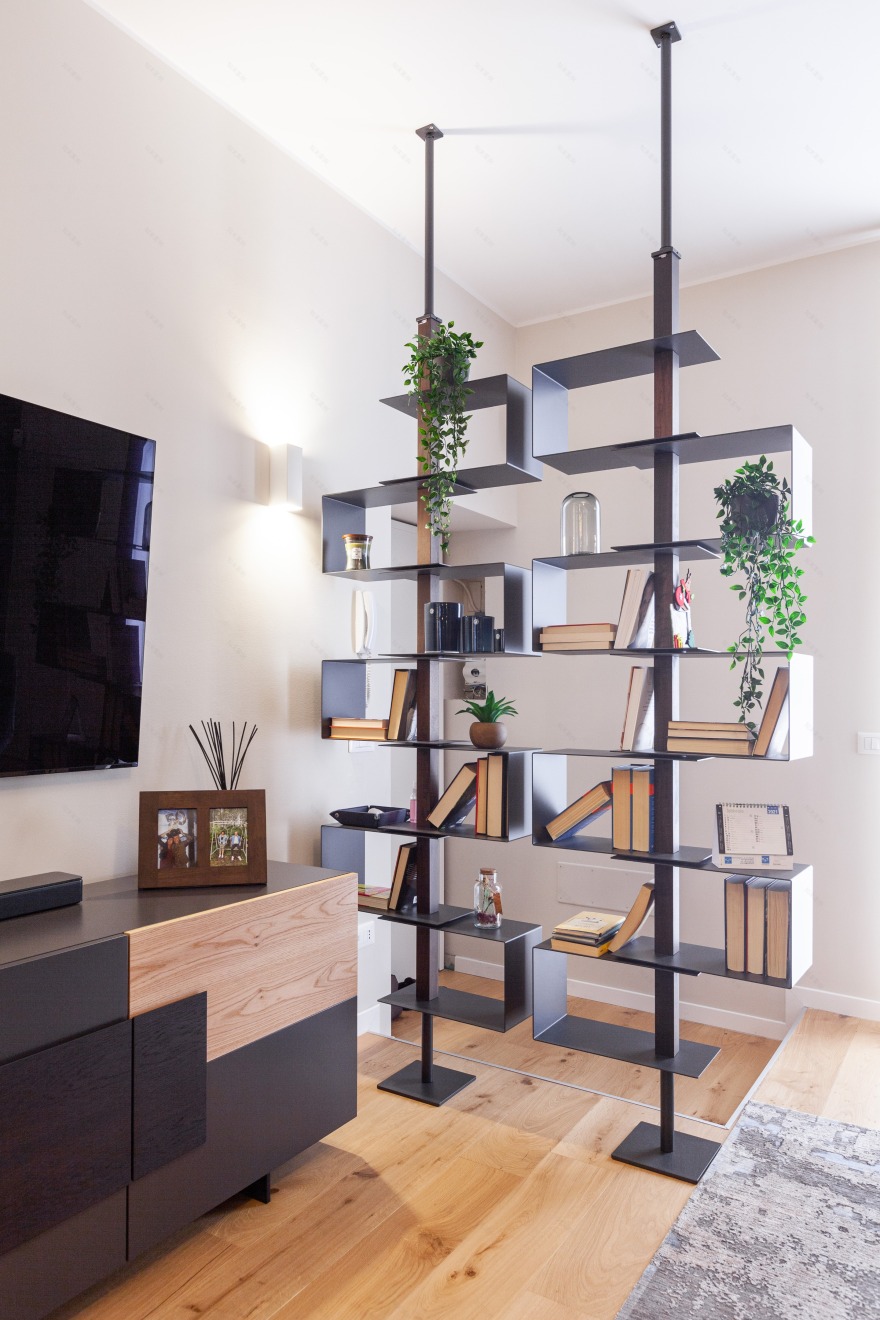 米兰中央车站公寓绿色垂直墙面设计丨意大利米兰丨CLM Design & Contract-4