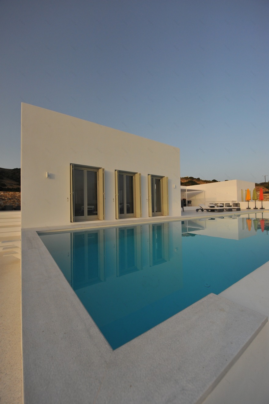 希腊 Paros 岛别墅建筑,融于景观的简约设计-17