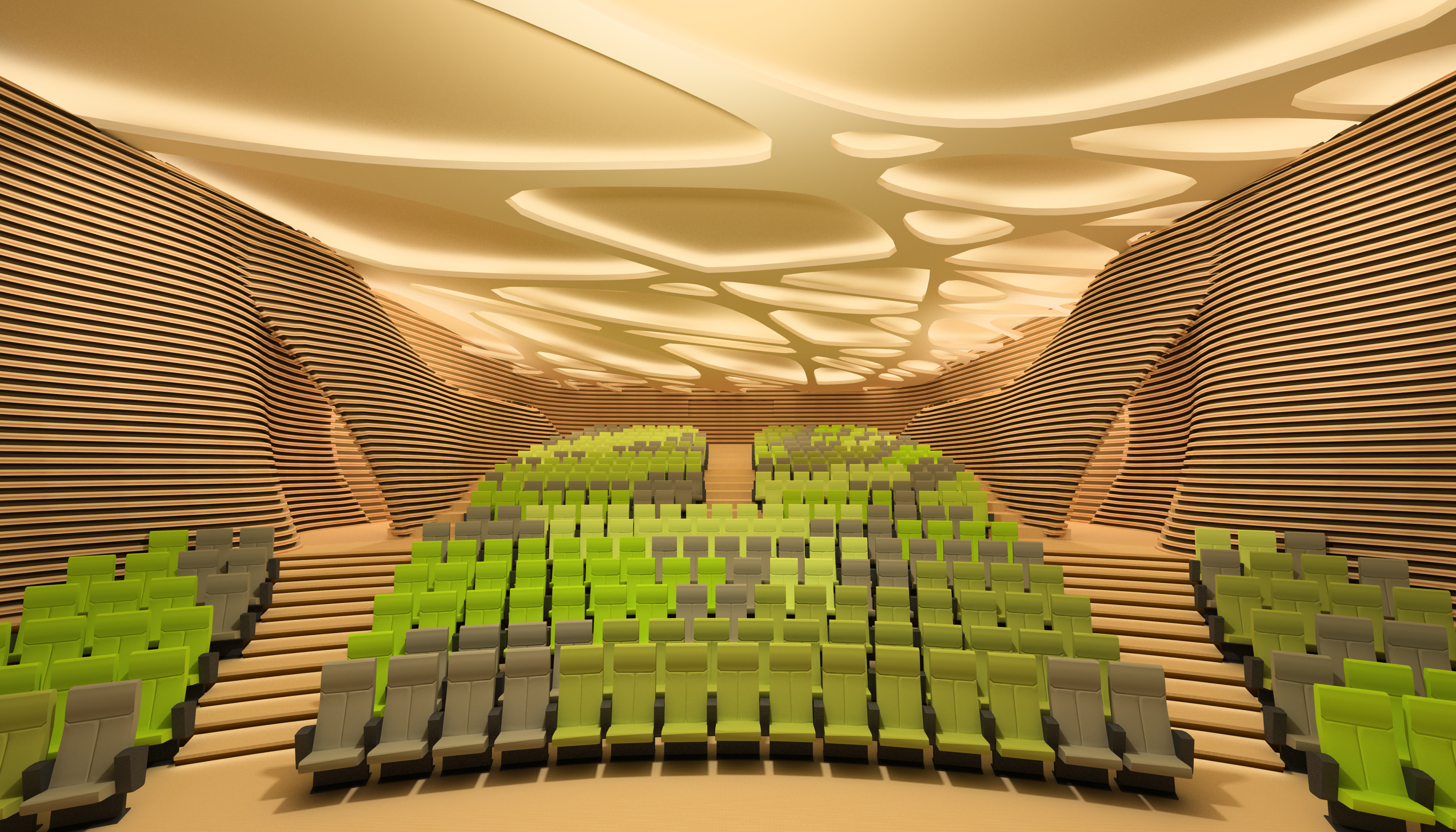“Concrete Canopy” Auditorium and Movie Theater-4