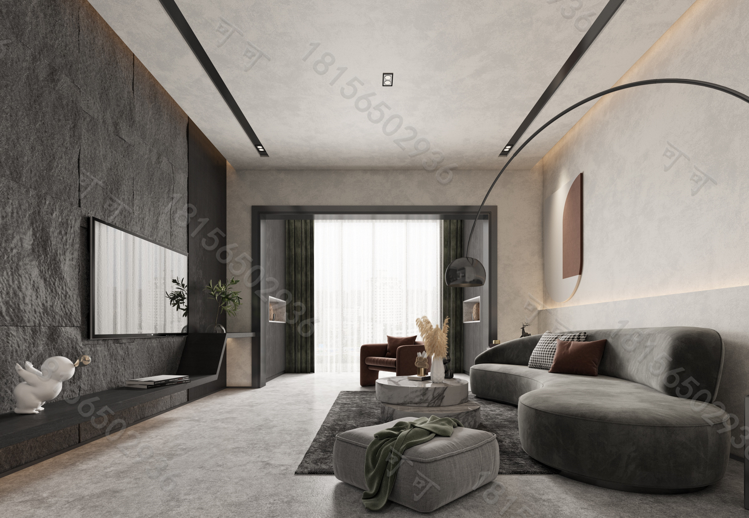 一个空间 两个方案-0