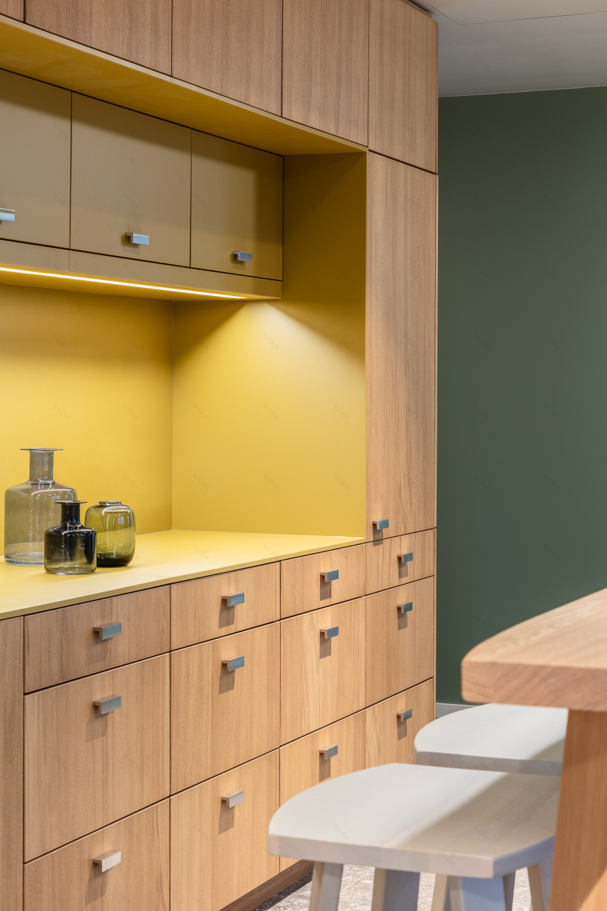 绿蓝相映,自然舒适的办公空间-5