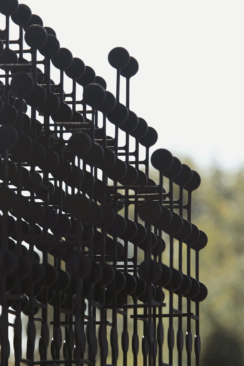 德特福特Trail雕塑/复杂结构呈现的阴阳对话-39
