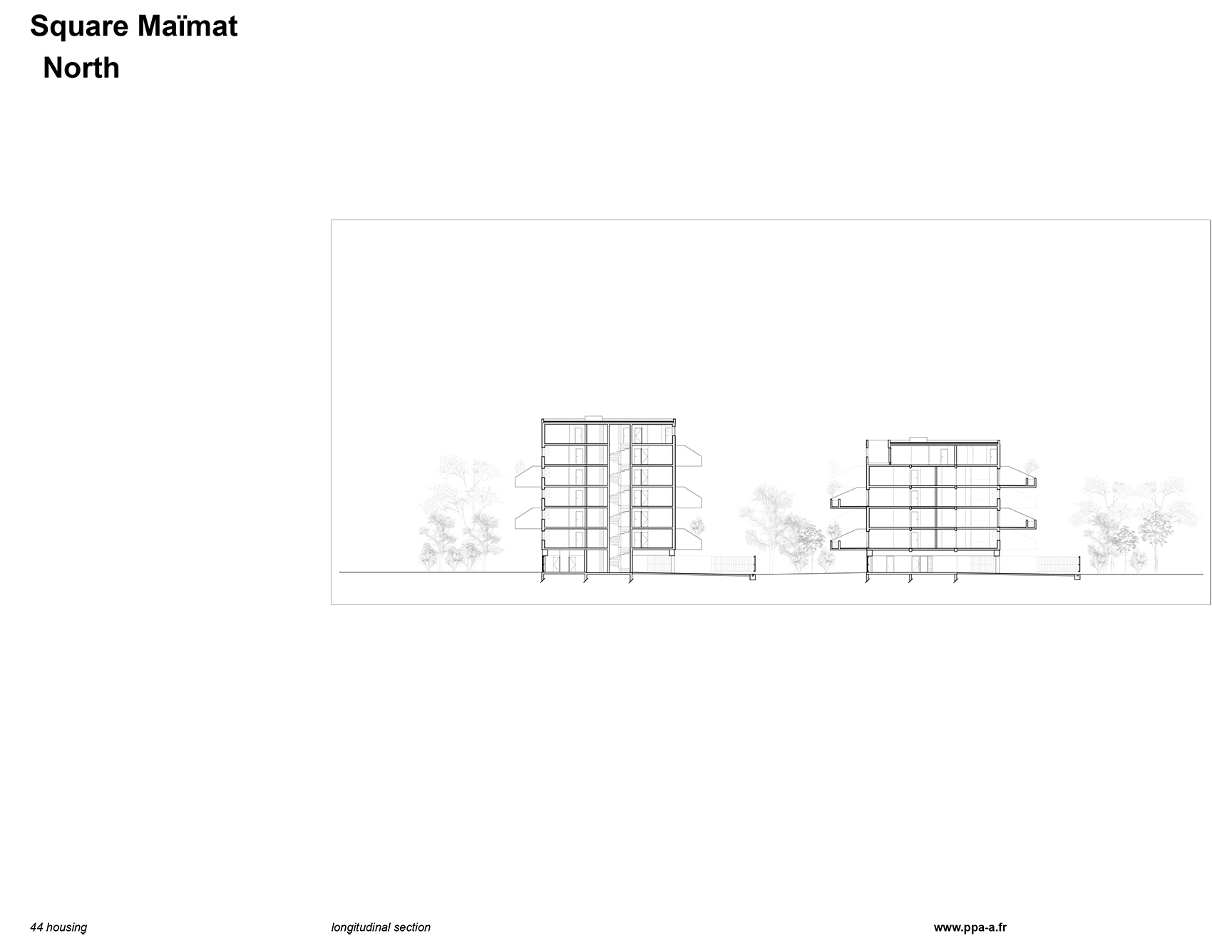 Square Maïmat住宅区更新，法国/释放公共空间，连接社区居民-119