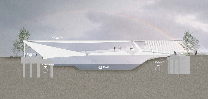 深圳坪山高级中学跨河人行桥-28