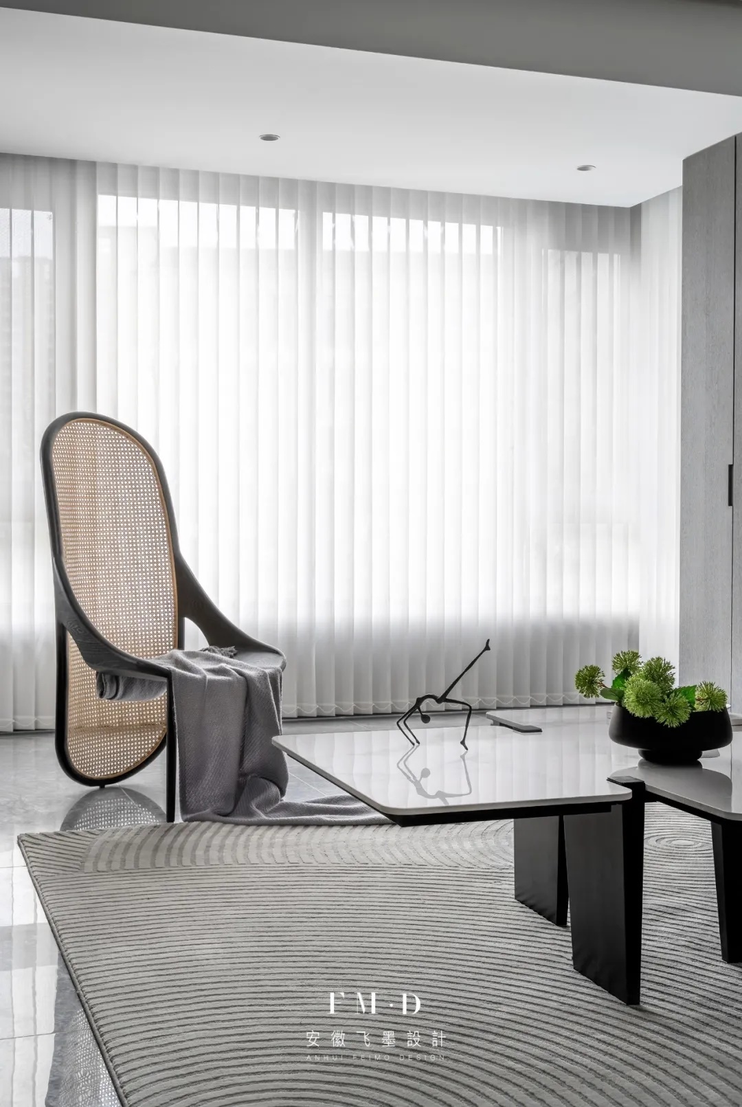 飞墨新作 || 160㎡质感婚房设计，四室改两室拓展空间功能性，造就最美生活！-12