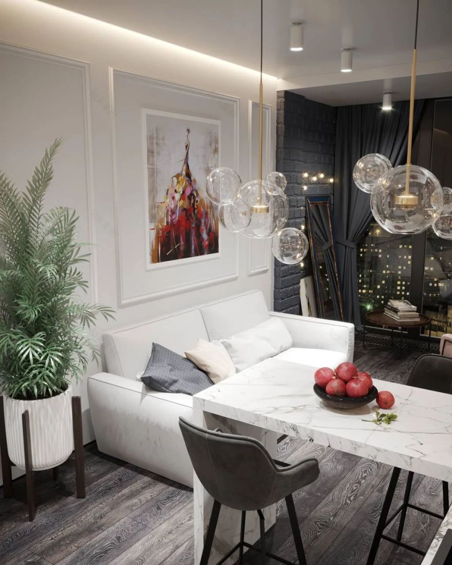 Mossebo 设计团队打造大气一居室,古典与现代完美融合-84