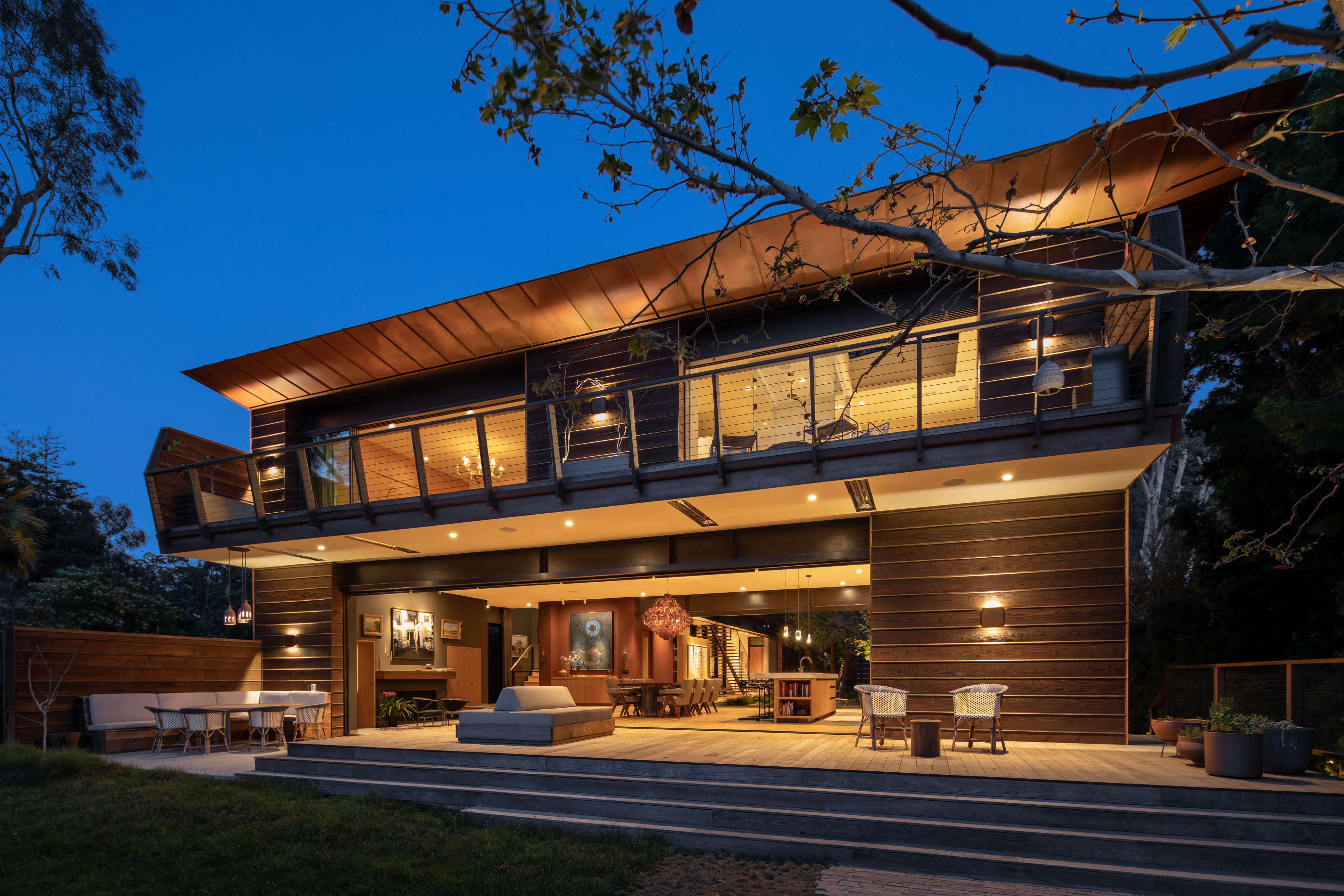 加州风情，寓自然于室的 Rustic Canyon Residence-17