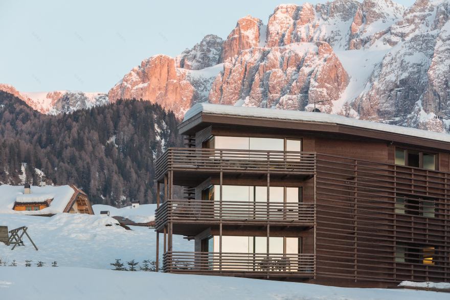 阿尔卑斯山峦间的绿色酒店设计-7