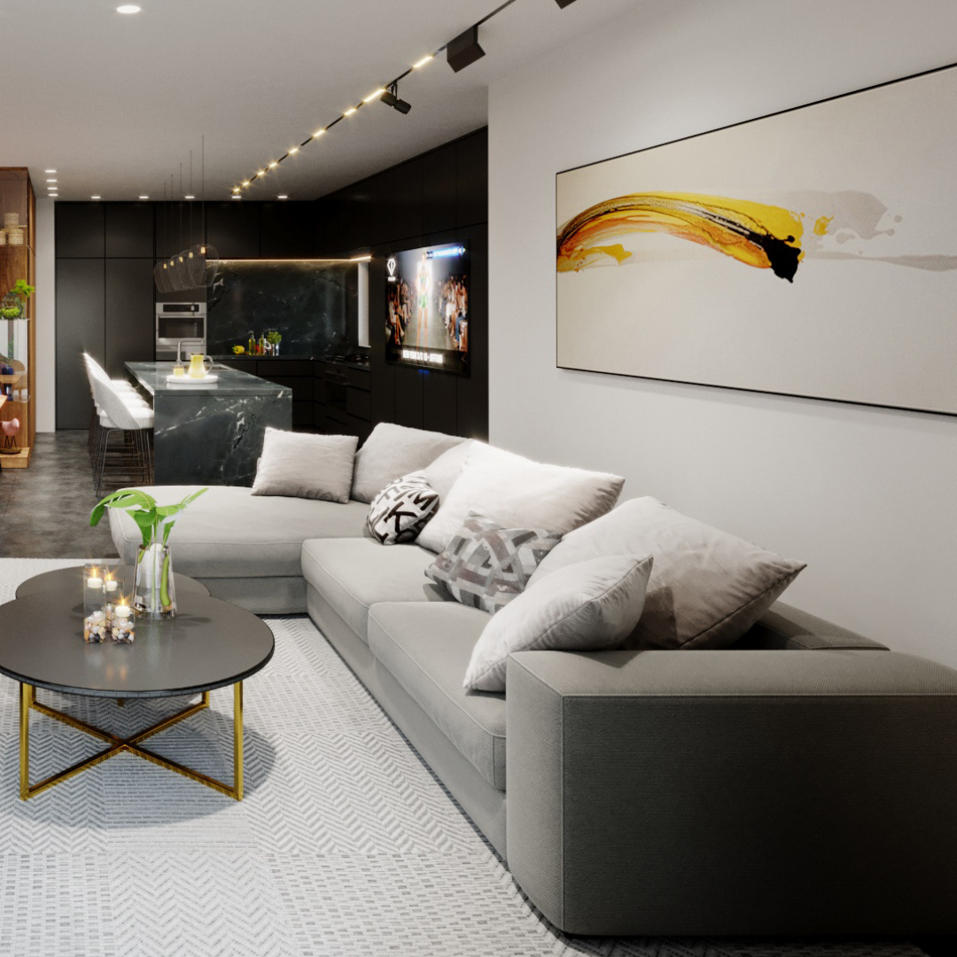 开放式厨房客厅设计 | 优点与缺点-6