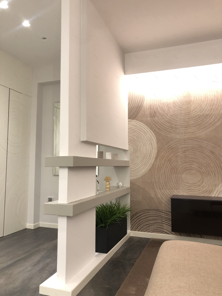 现代简约风公寓改造,干净利落重塑空间比例-2