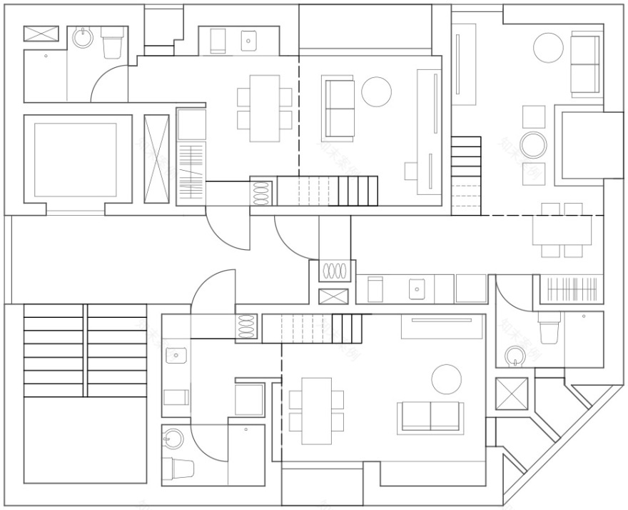 颠倒的帕特玛公寓丨L’EAU design-39