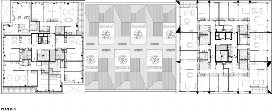 巴黎统一和谐低层区与高度多样高层区的住宅设计丨法国巴黎-73
