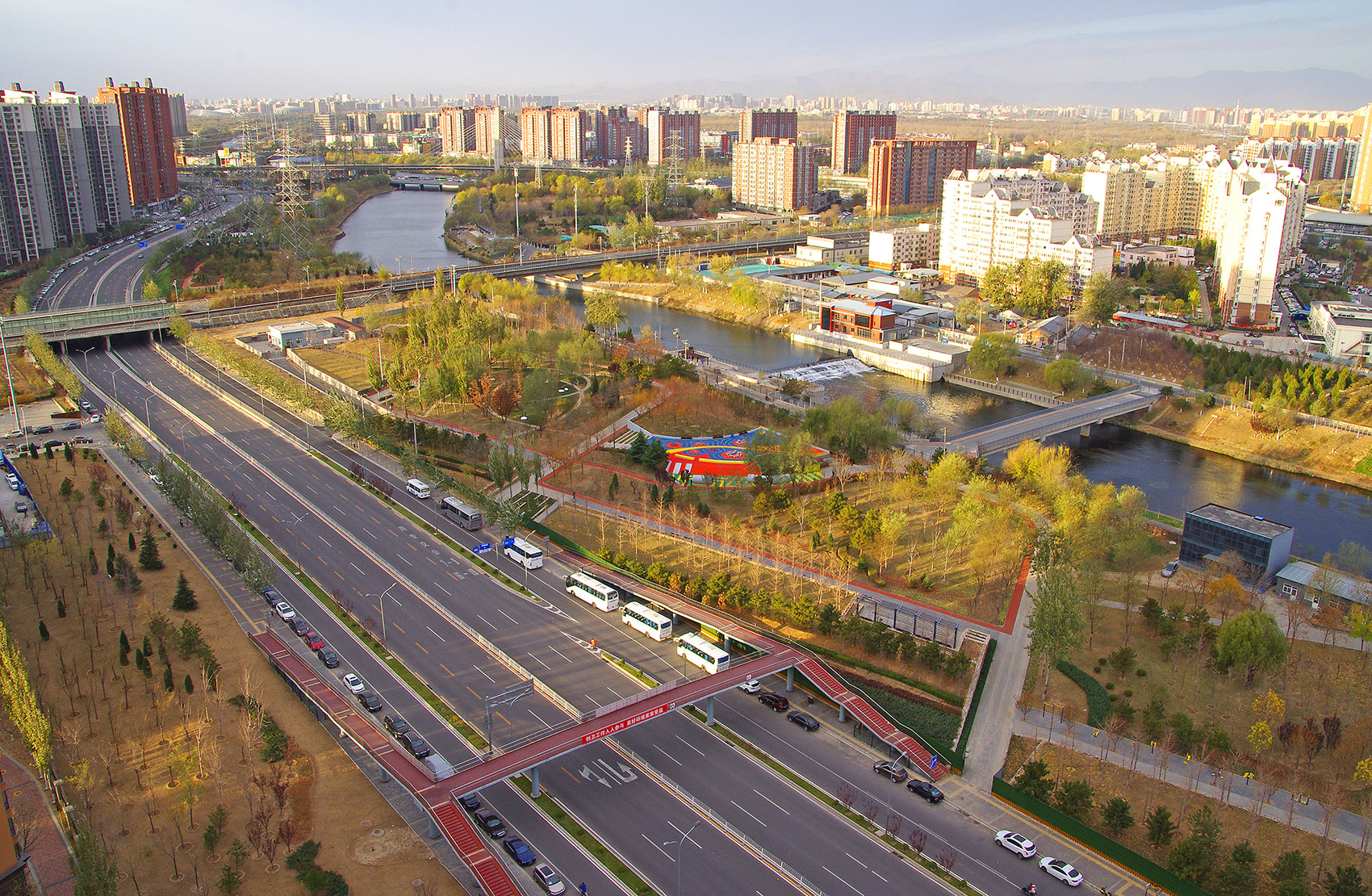 华茂绿线北园改造丨北京市园林古建设计研究院YWA严伟风景园林工作室-3