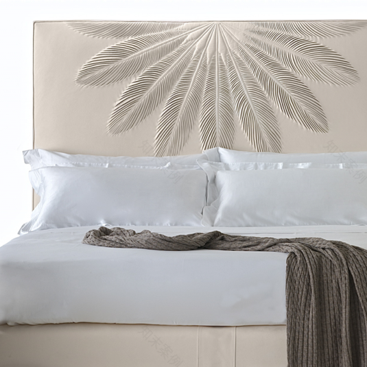 皮雕工艺在室内墙面设计中的应用-55