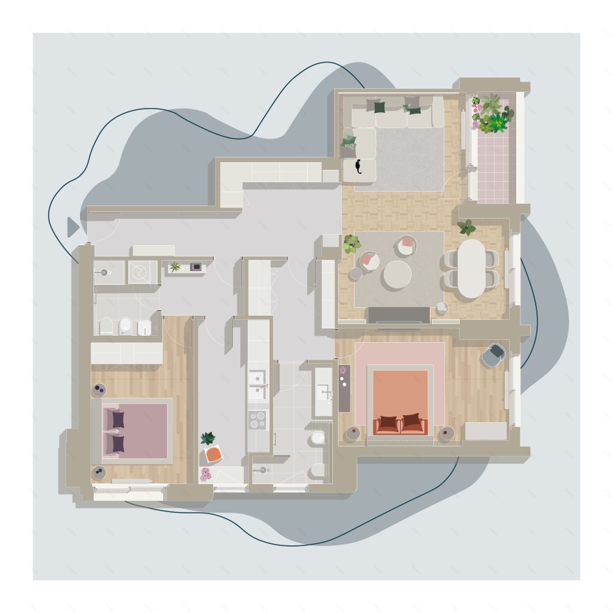 米兰时尚公寓设计丨意大利米兰丨Chroma Studio-6