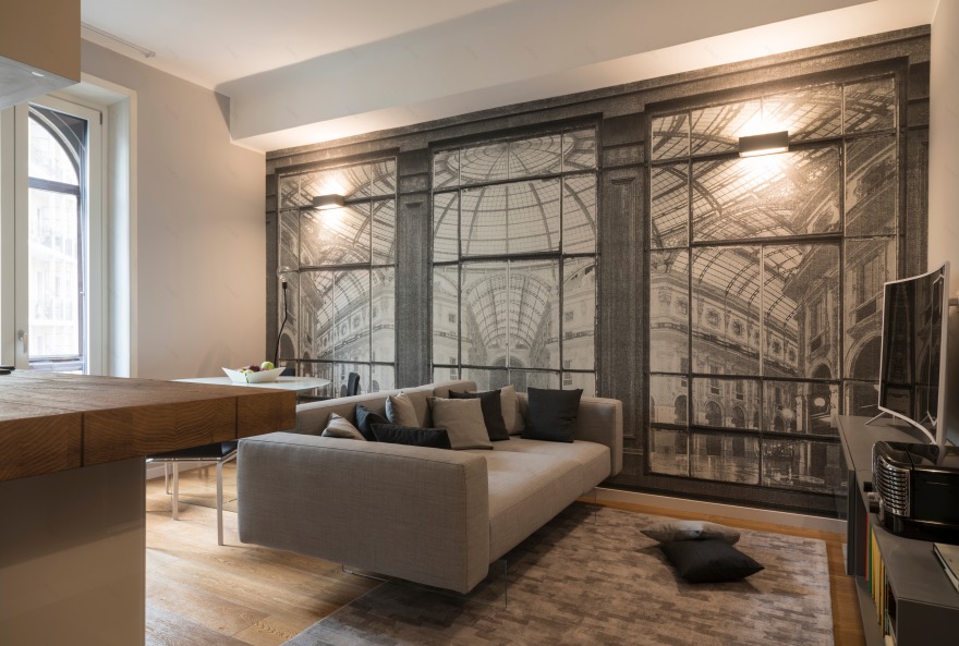 现代复古风公寓改造丨意大利米兰-0