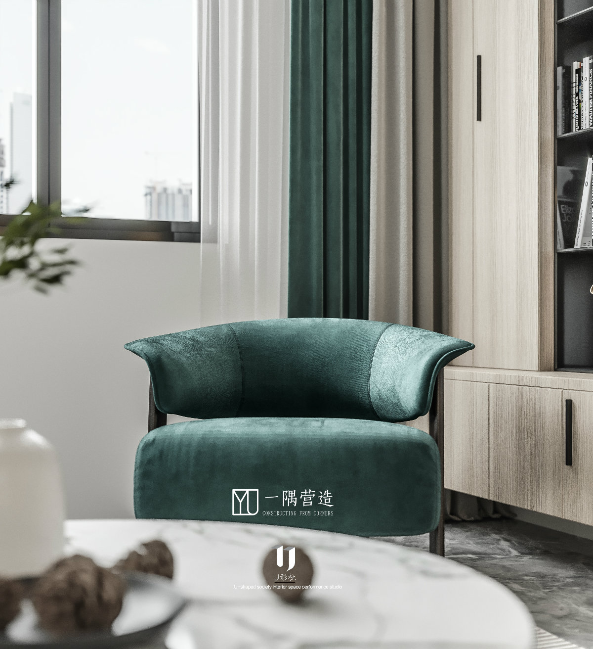 金色名门小区一隅营造平层设计-4