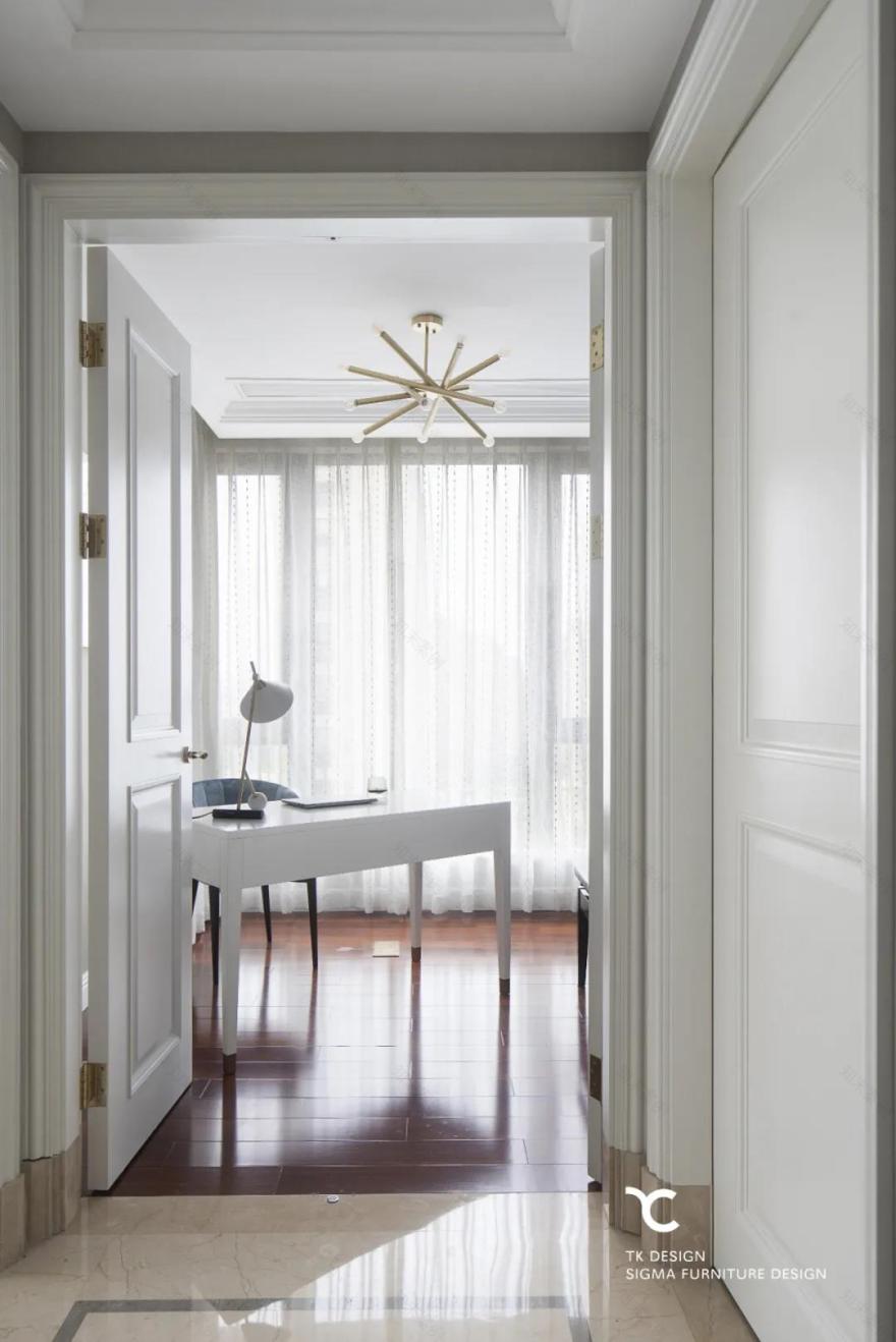 杭州 190m2 现代轻奢平层之家,以克莱因蓝加莫奈灰诠释温柔优雅-72