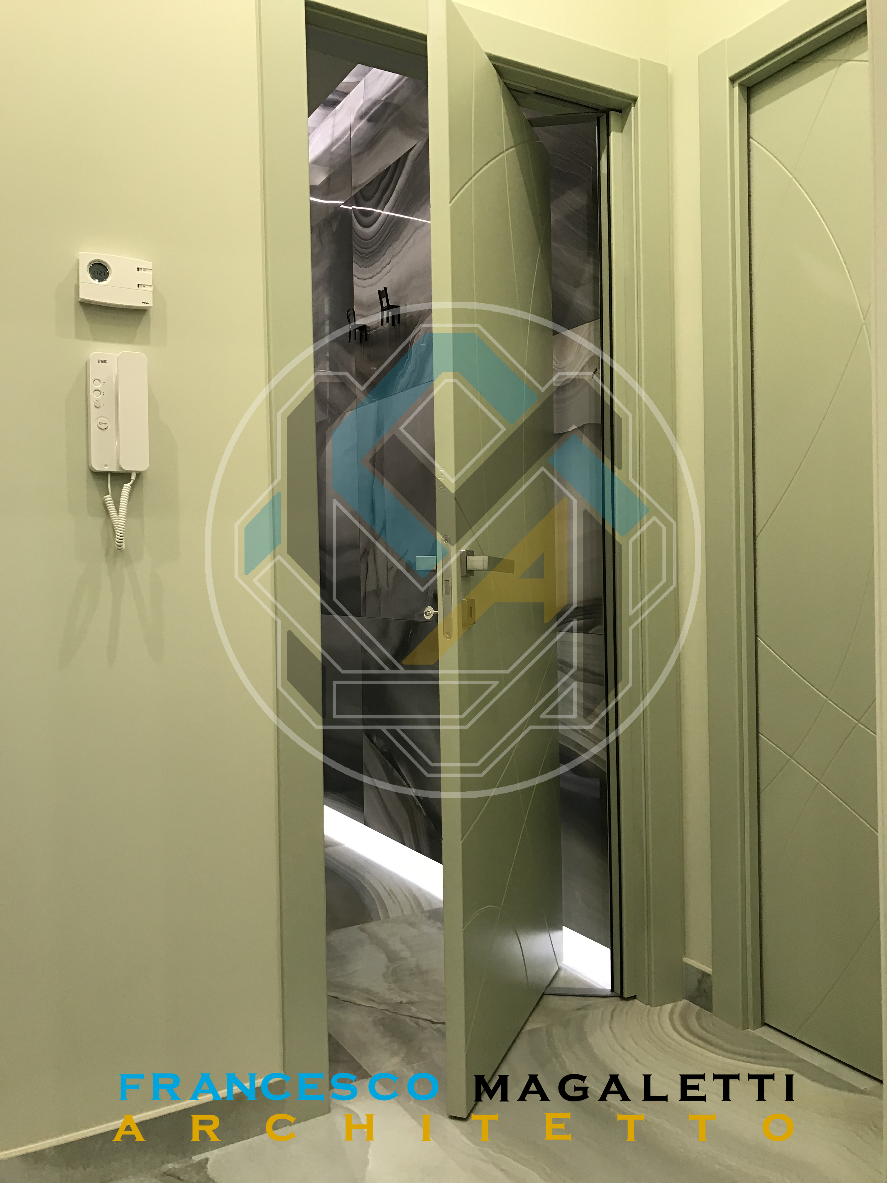 绿蓝黑三色协奏，音乐家公寓变身记-9