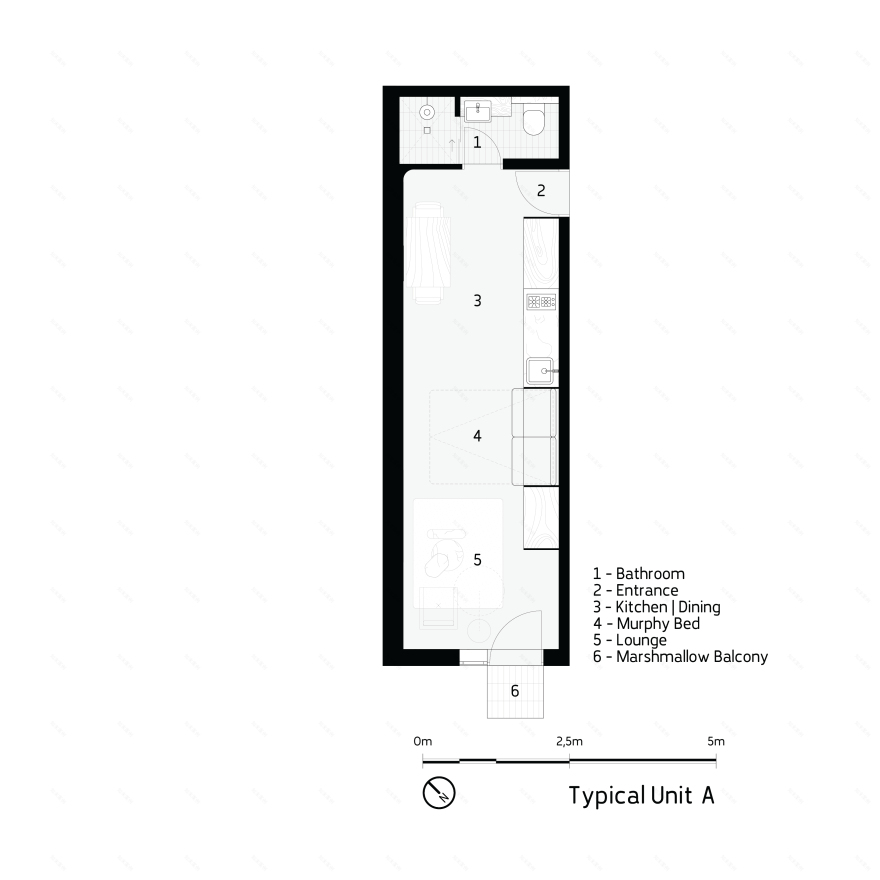 U·olo Apartments · 南非开普敦的城市微单元住宅设计丨Two Five Five Architects-82