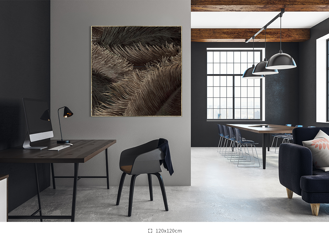 轻奢装修如何选择装饰画——沉稳的褐色（墙面合伙人画廊作品）-0