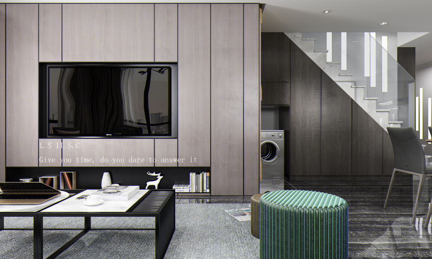 黑白调和的空间艺术——极简别墅设计-6