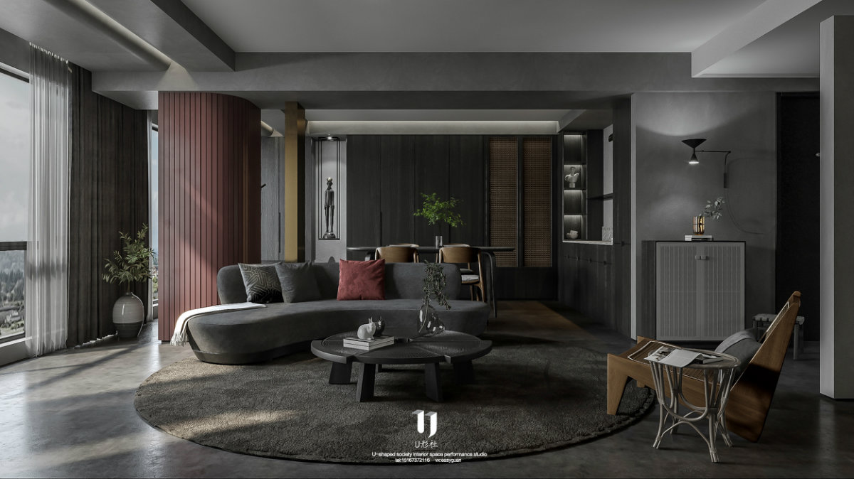 现代住宅的黑色艺术-1
