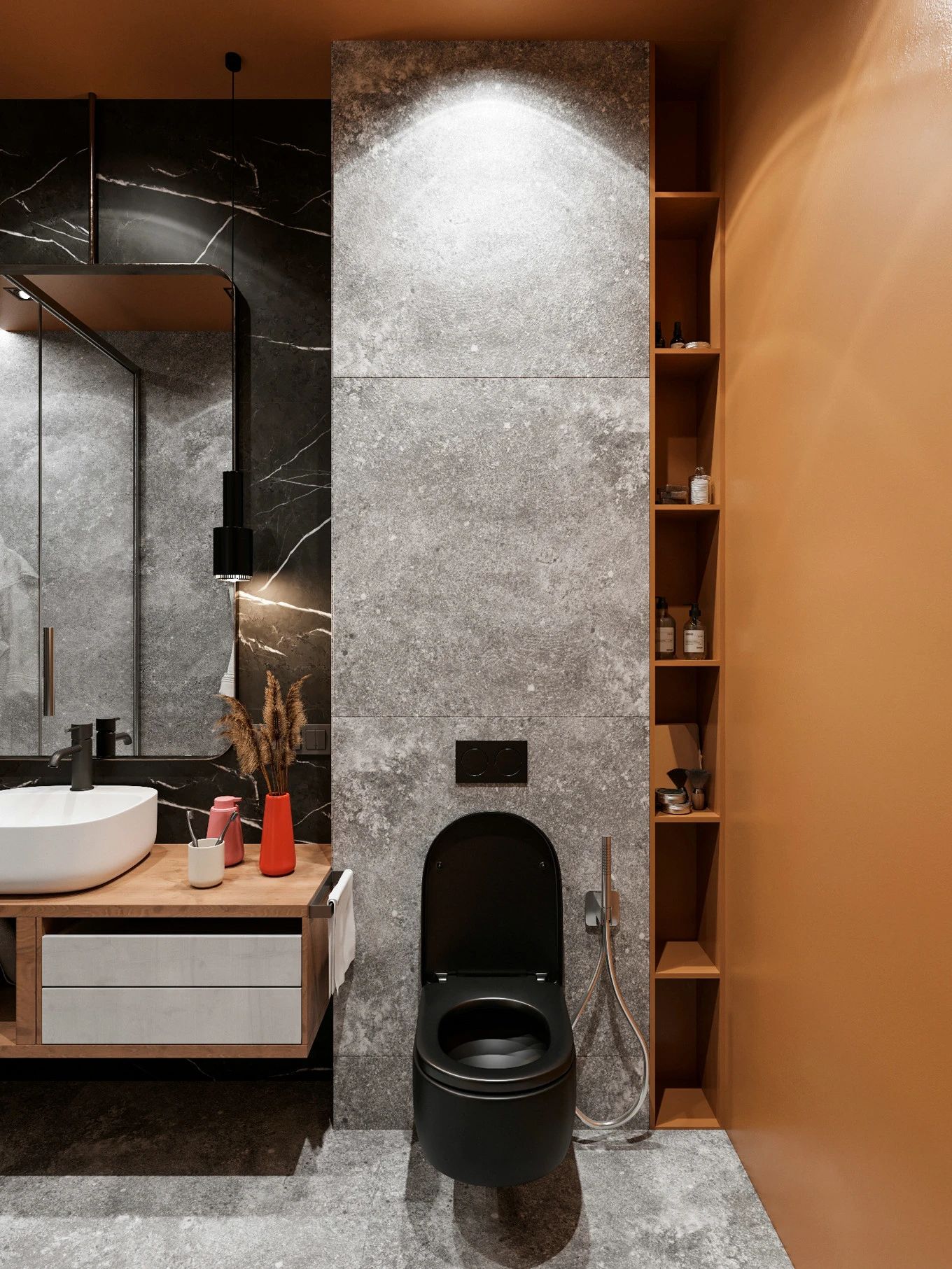 深色系的雅致空间-29