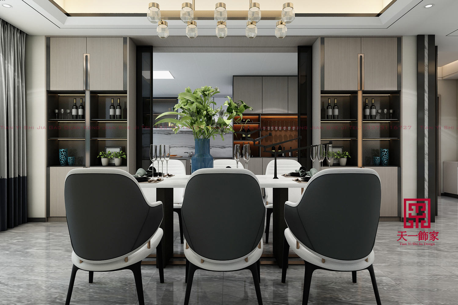 石家庄 220㎡轻奢住宅设计，诠释品质生活态度-6