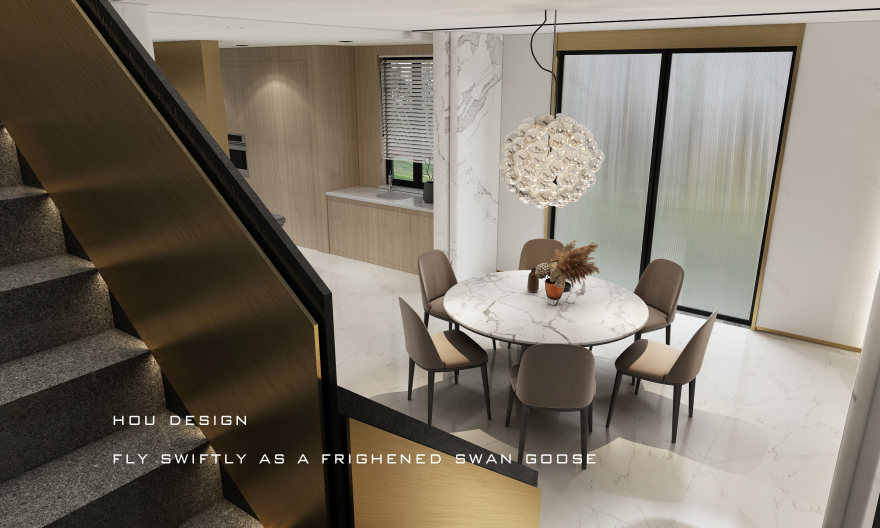 梦幻金线 | 侯·Design 团队打造的私宅空间-12
