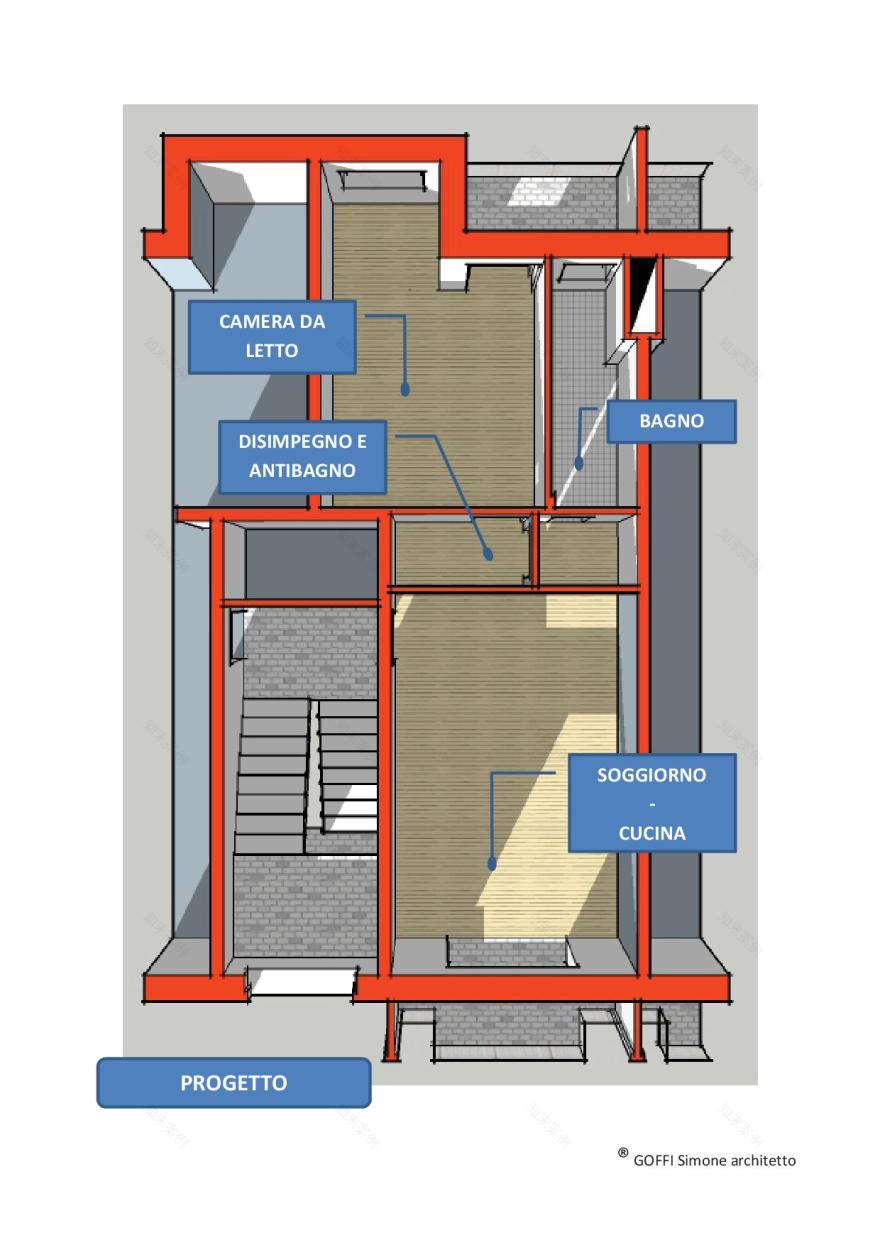 翻新 60 年代公寓,打造明亮现代居住空间-3