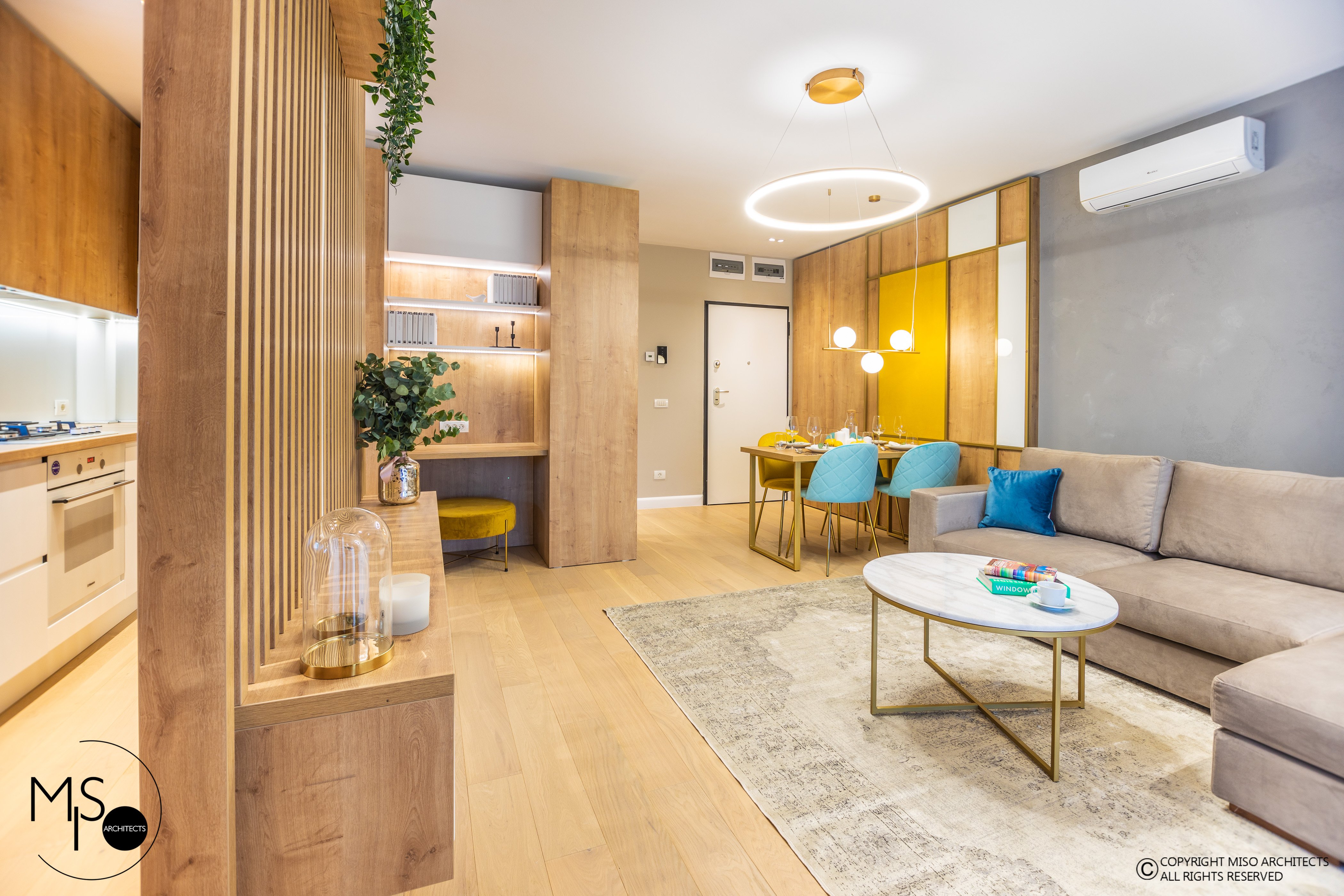 Miso Architects丨公寓丨黄色喜悦丨Yellow Delight-2