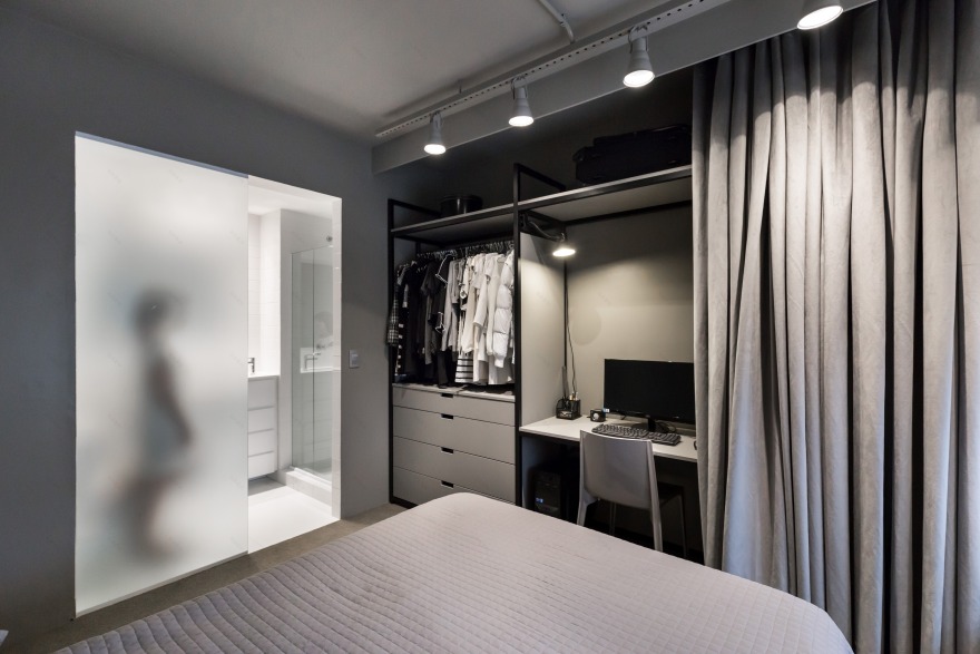 黑白灰的简约之家 | 巴西公寓设计案例-5