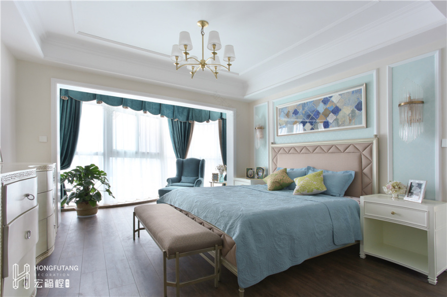 160㎡美式公寓,打造温馨舒适的度假之家-36