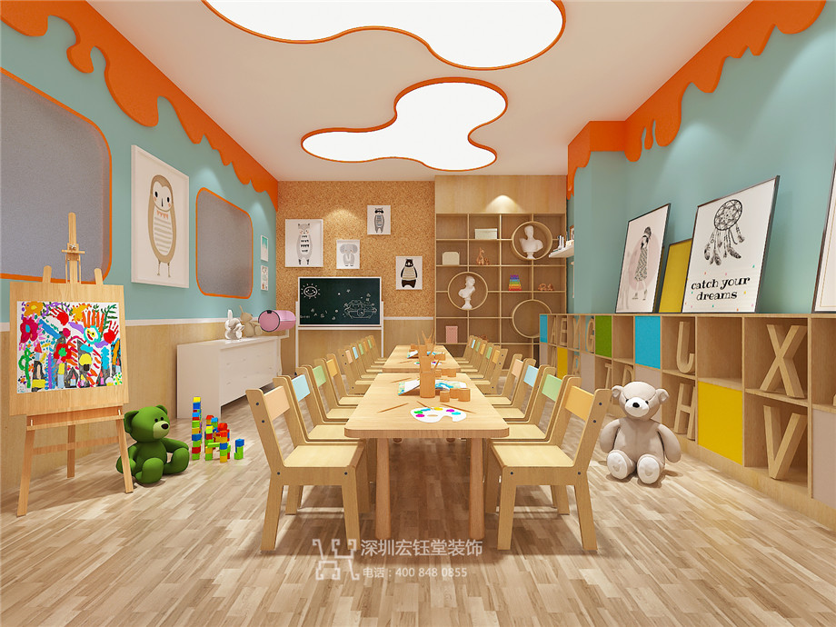 【宏钰堂】郑州艺学堂艺术培训机构装修设计效果图-6