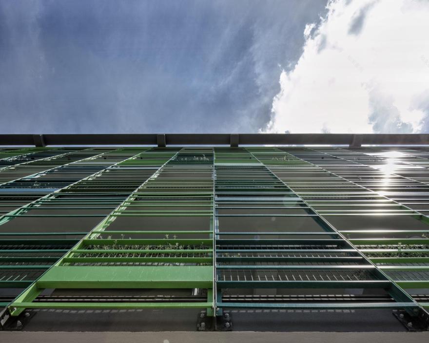 罗马绿色公寓建筑,创新社会住房与自然共生-8