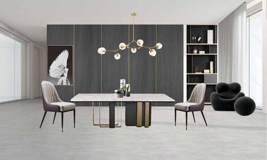 武汉 200㎡现代轻奢家居,融入古典元素,打造温馨共享空间-19