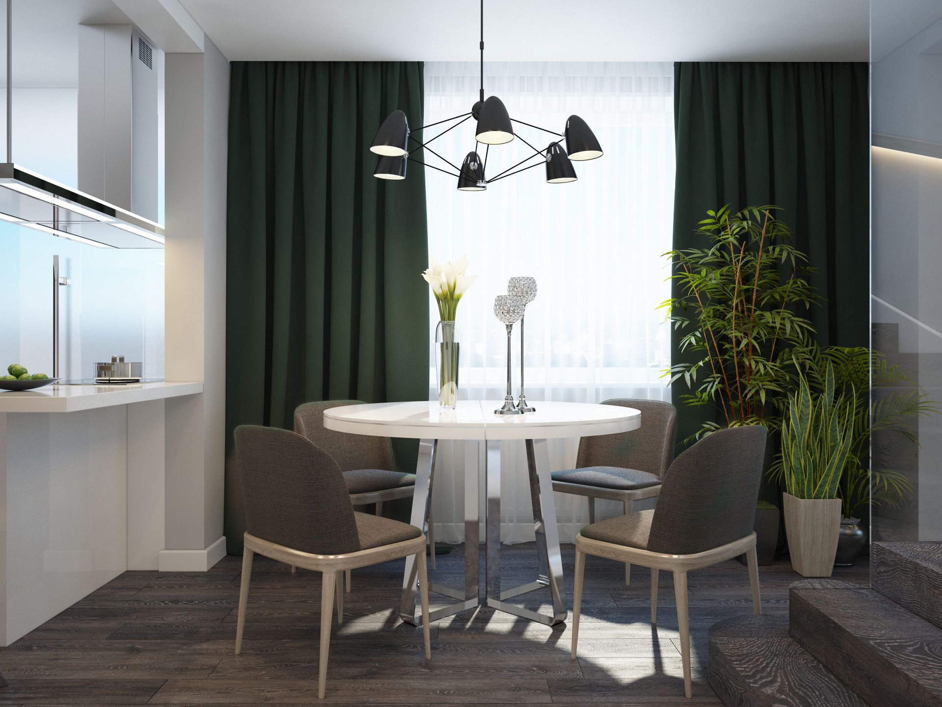 简约白色空间，功能分区打造舒适生活-2