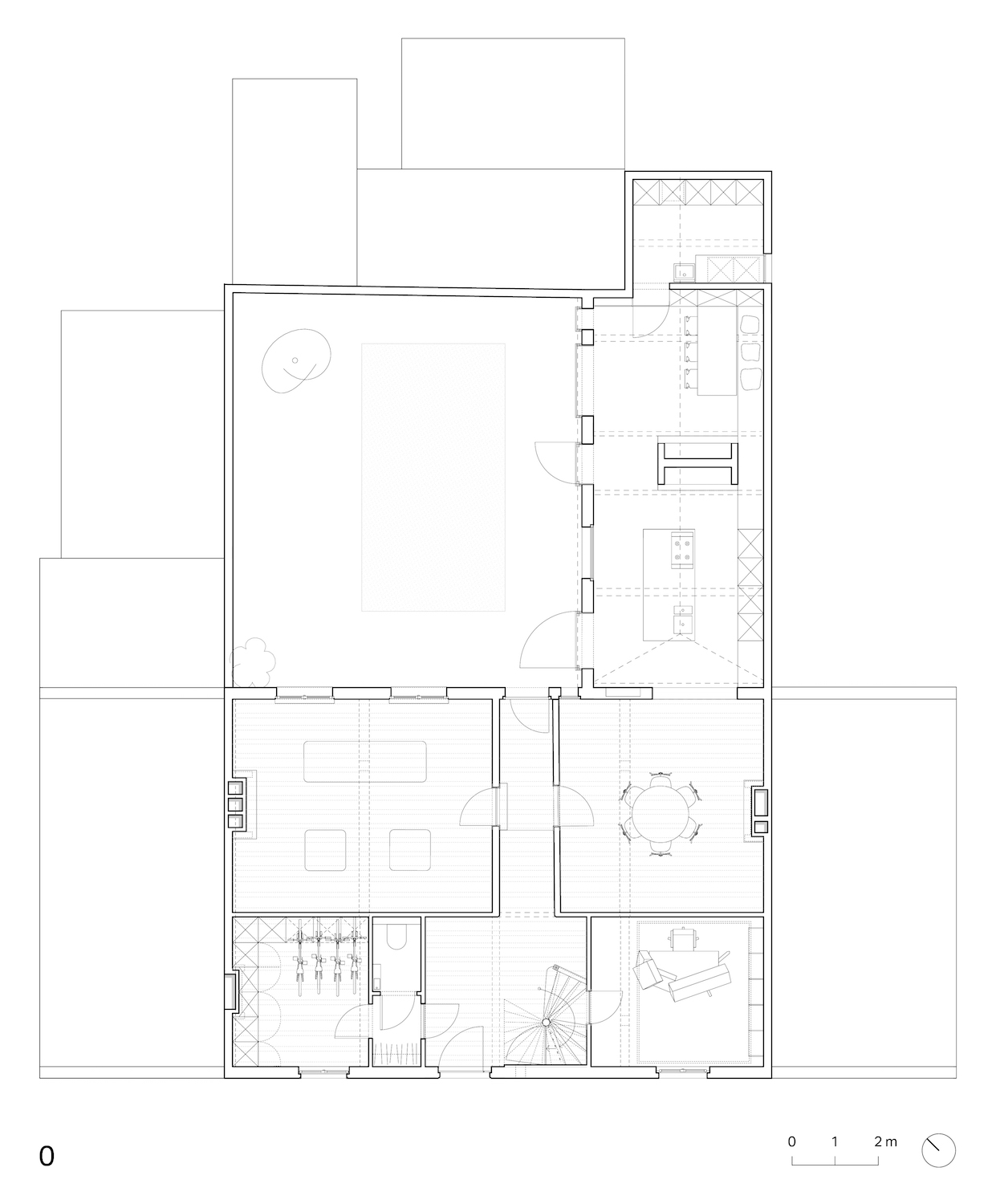 比利时百年修道院变简约现代家庭住宅-16