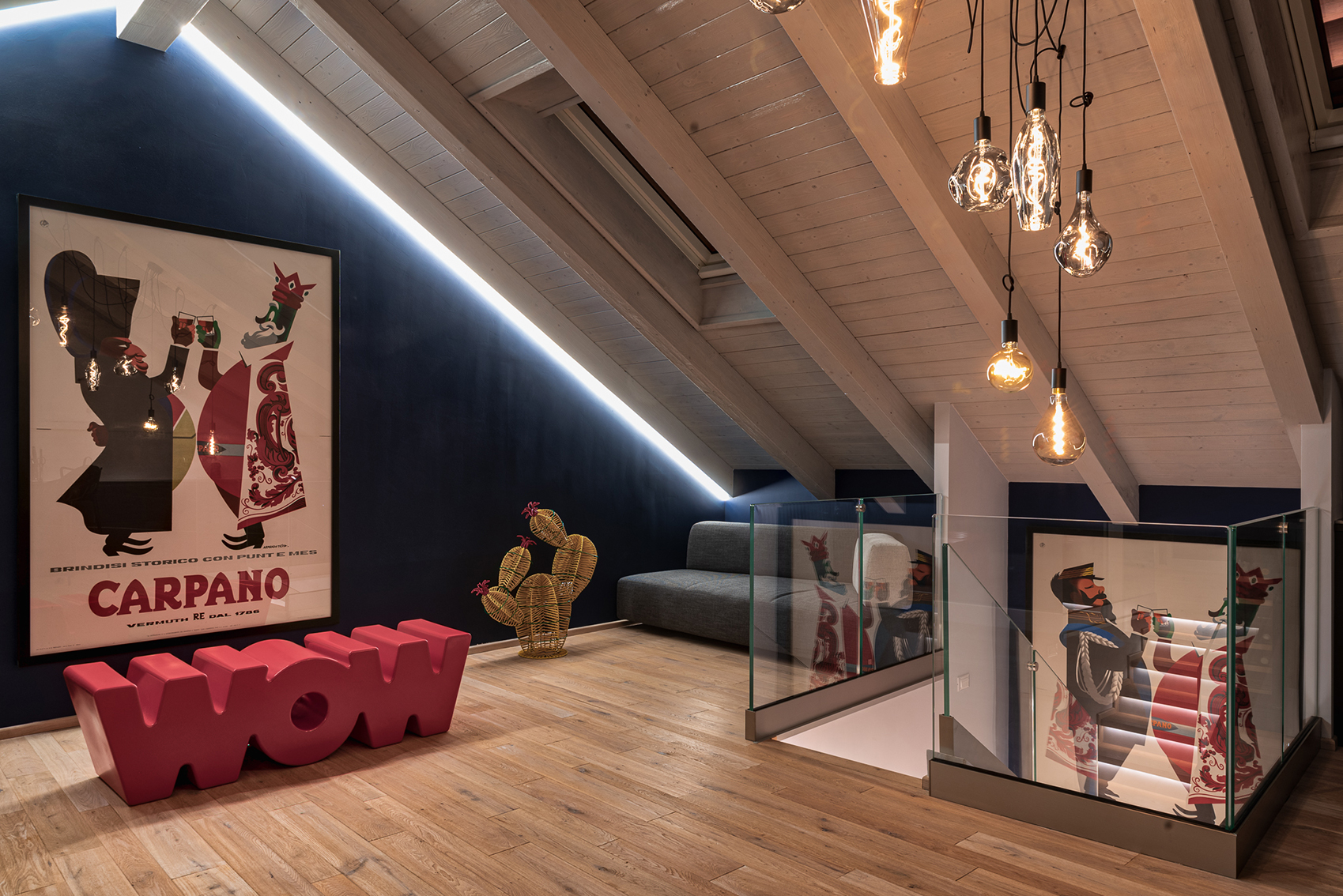 海之屋·意大利蓝色海洋风格顶层公寓-0