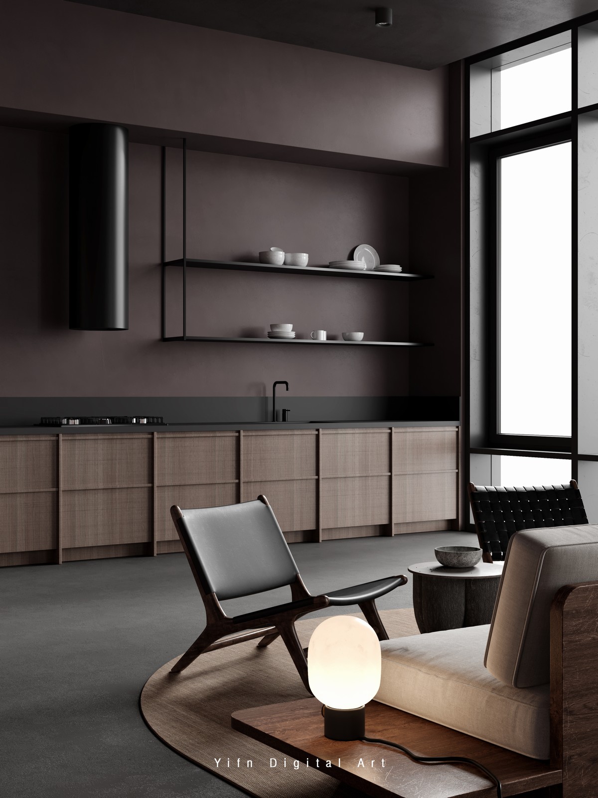 易梵 / 室内住宅 / corona,Rendering-8