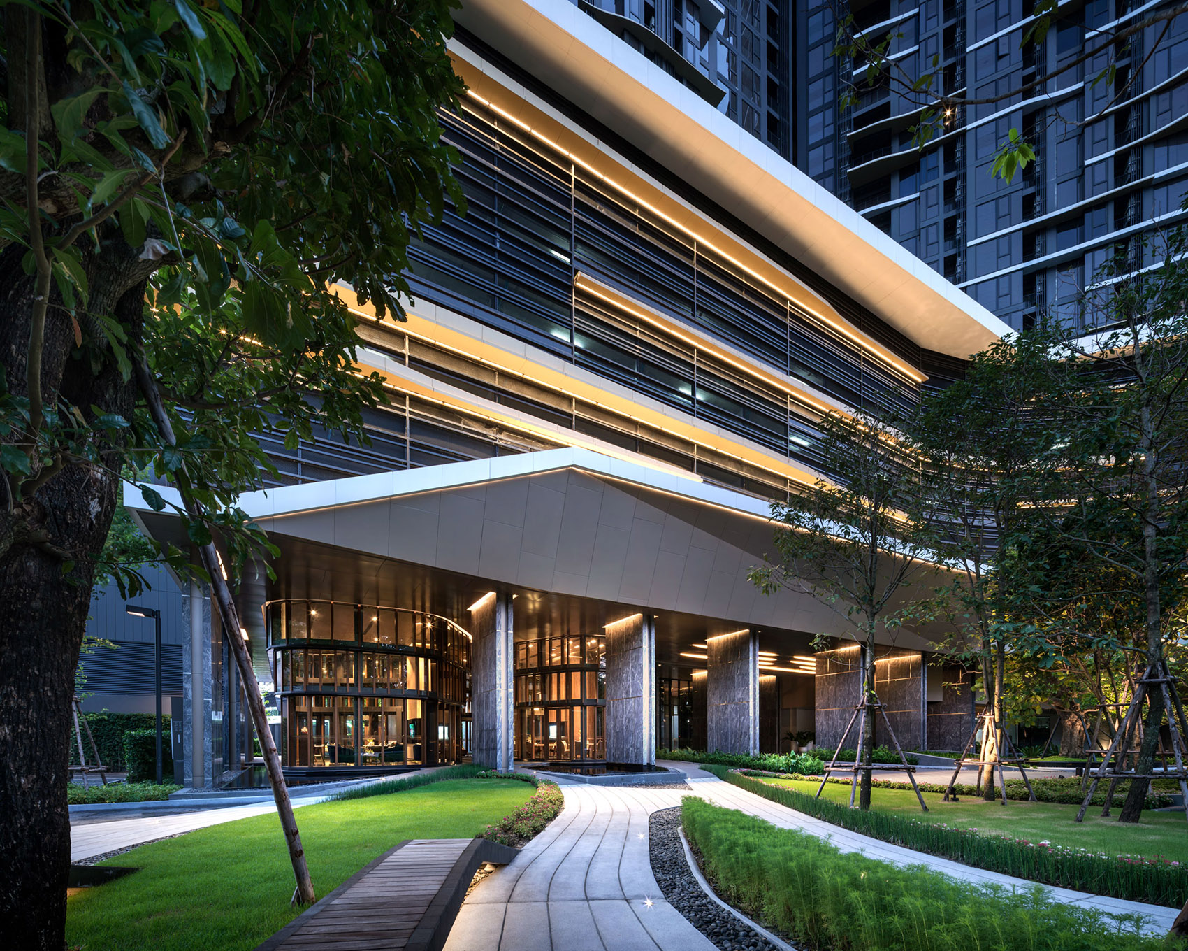 The Line Mochit高层住宅景观设计，曼谷/4个景观园区和6条主题步道打造舒适的生活环境-72
