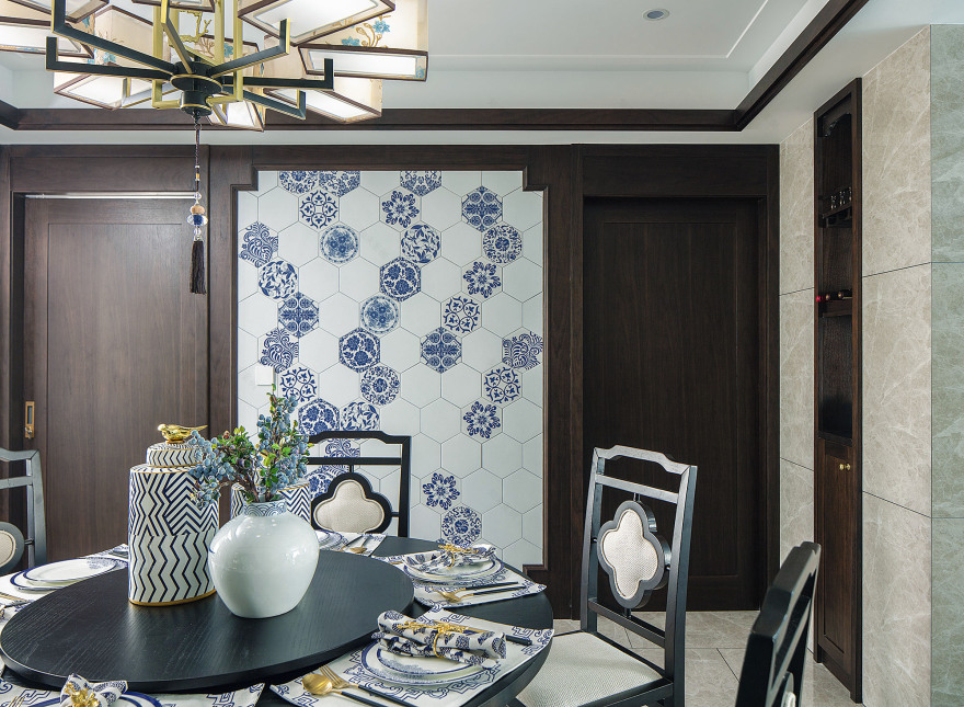 高科锦园的青花瓷风格设计-19
