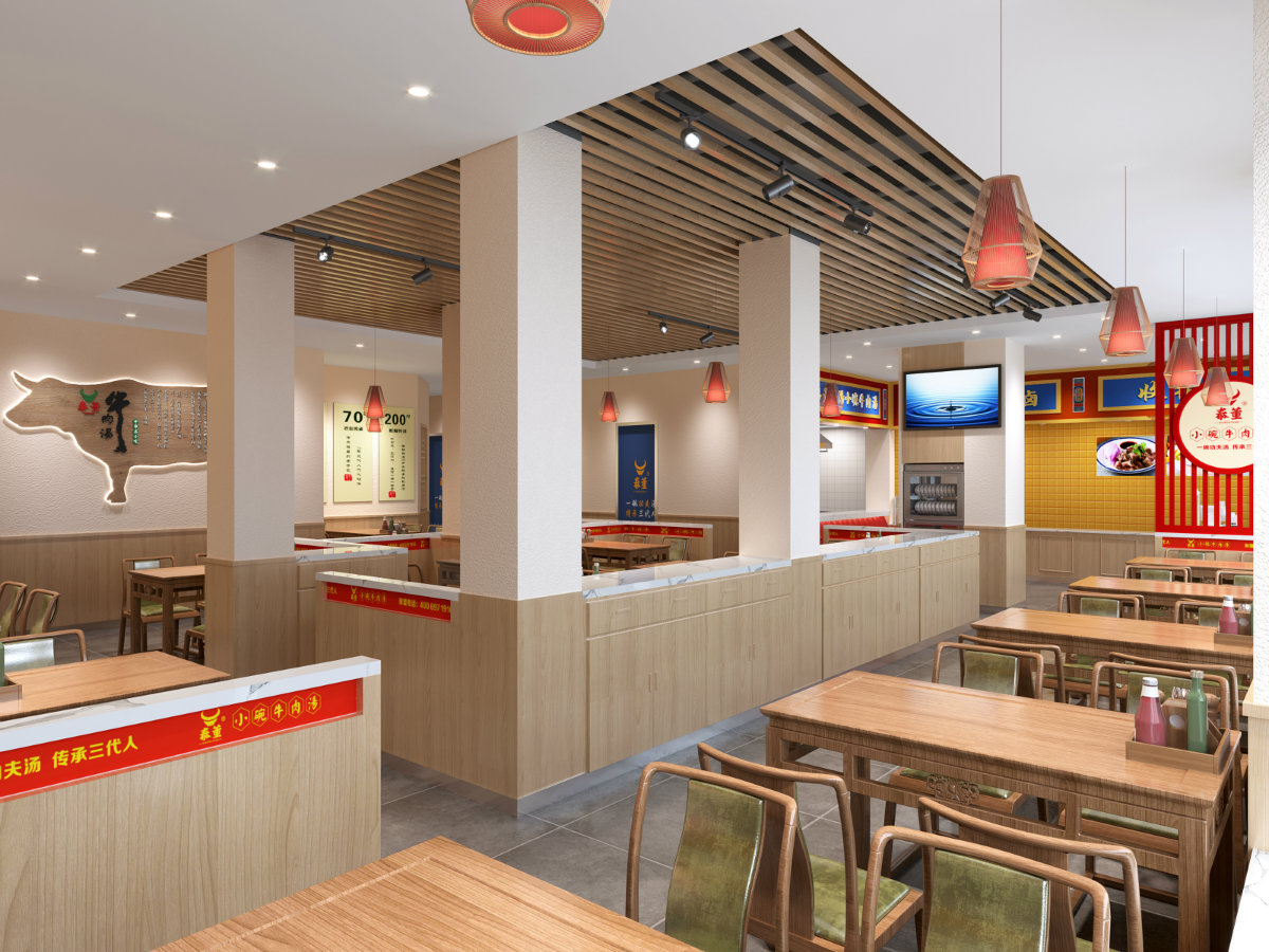 泰董洛阳小碗牛肉汤快餐店丨中国许昌丨佩伶餐饮空间设计-25