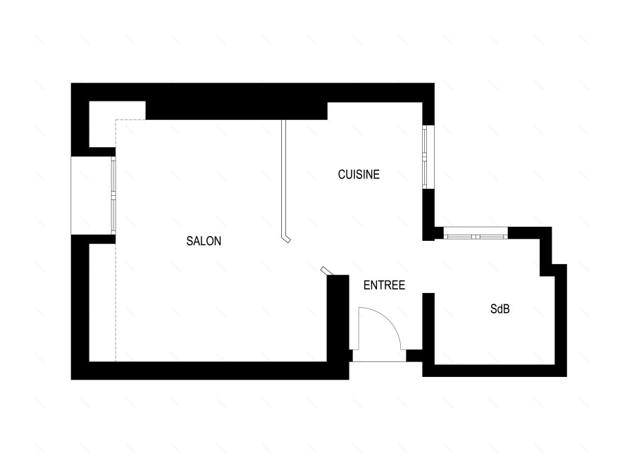 巴黎顶层公寓的开放式设计-7