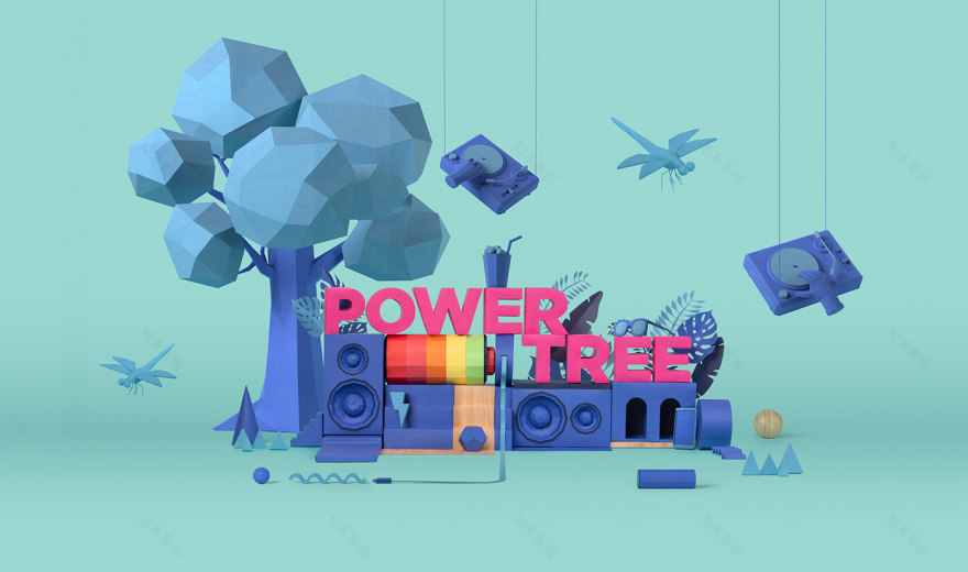 能量树 | 英国 TRNSTM! 节纸质模型设计-1