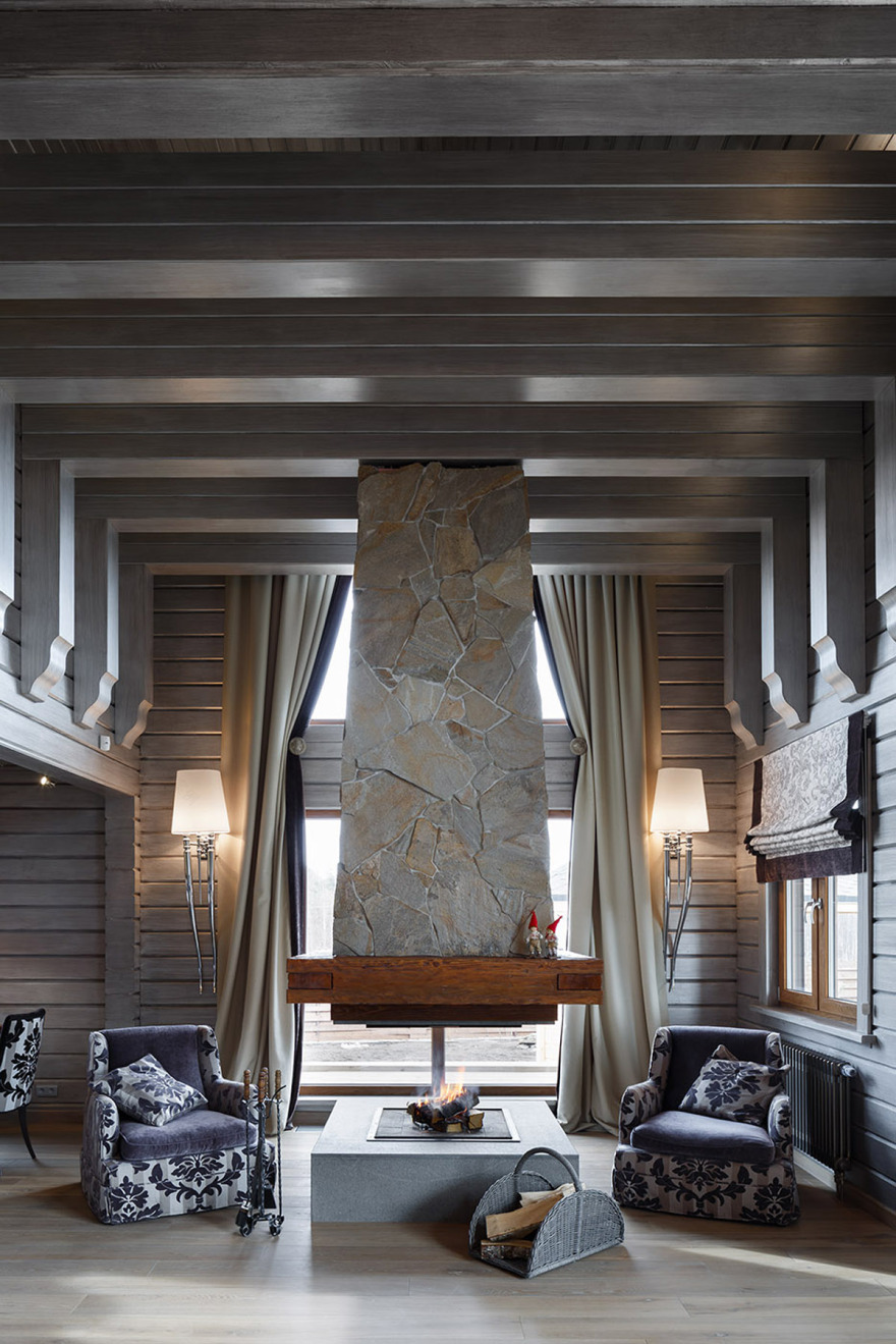 雪域风情 | Courchevel 风格木屋设计-23